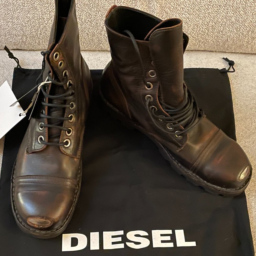 Diesel Men Steel Boots Shoes